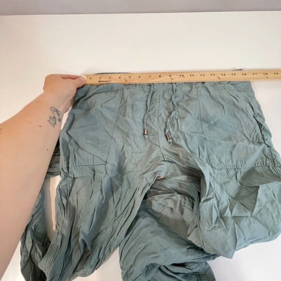 Sundance Womens Drawstring Casual Jogger Pants Green Size S Zipped Hem Mid Rise - Picture 6 of 11